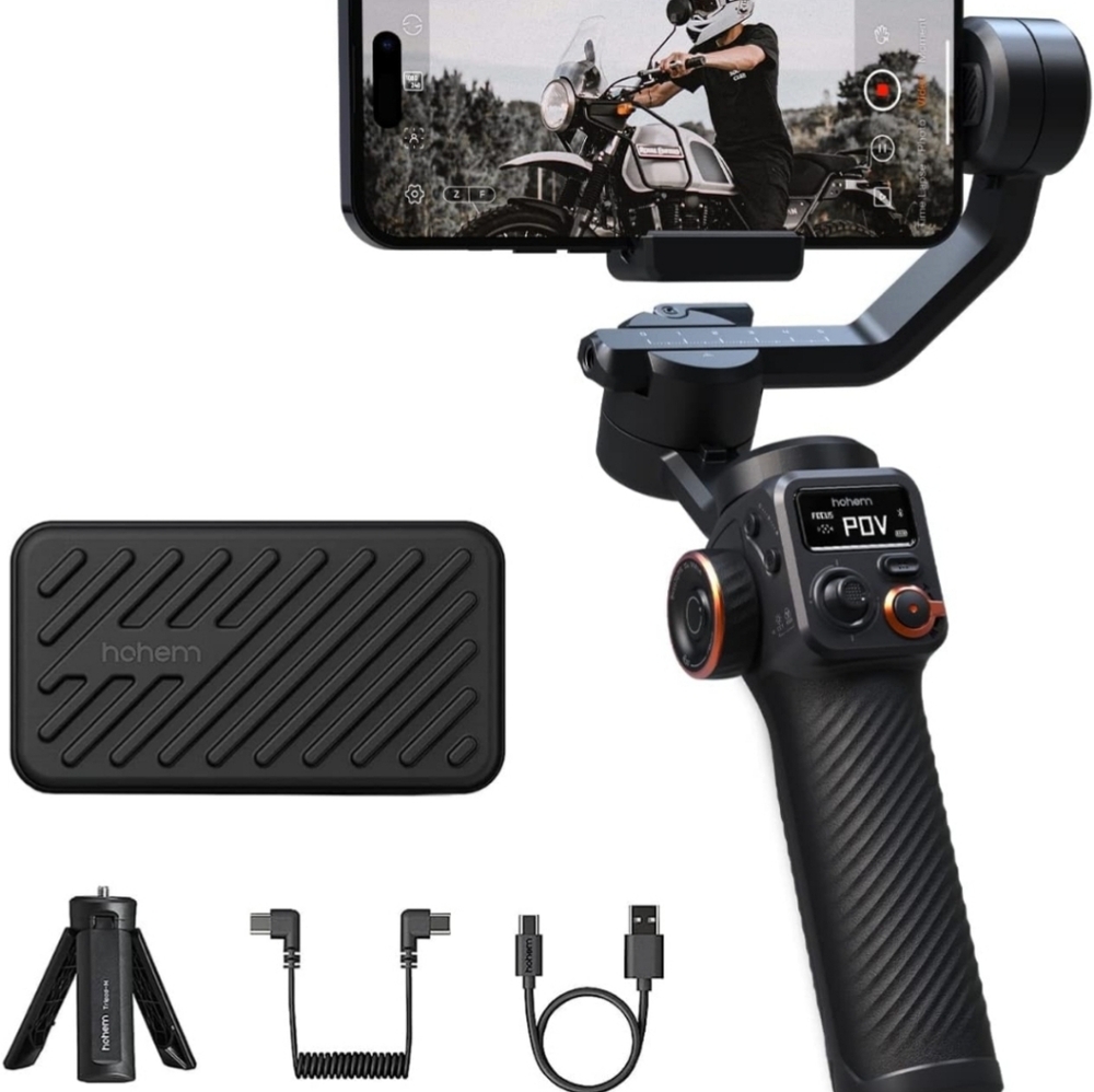 Gimbal Stabilizer for Smartphone, 3-Axis Cell Phone Stabilizer
